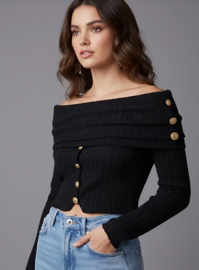 TOP EN MAILLE BUSTIER FRONCES